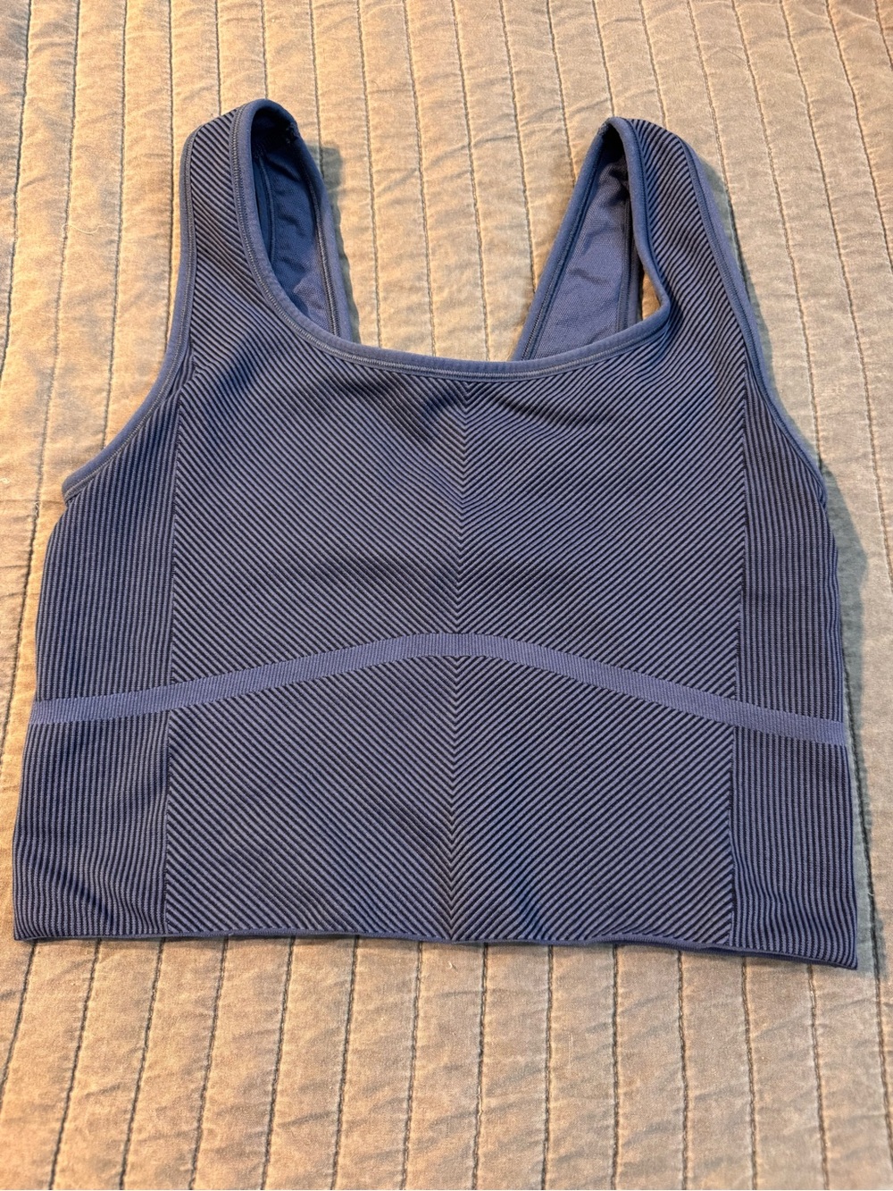 all in motion Ribbed Sports Bra Crop Top - Blue